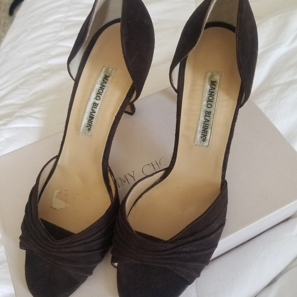 Manolo Blahnik Peep Toe heels